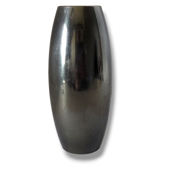 Vintage Japanese Fine Arts Etched Mixed Metal Vase Gold Silver Brass Bronze - Picture 6 of 7